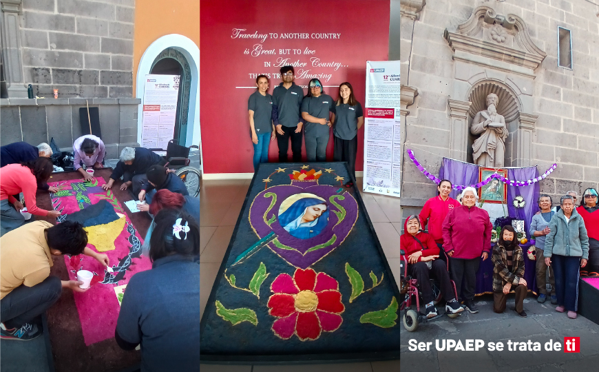 UPAEP impulsa la 12va edición de Alfombras de Cuaresma en el Barrio de Santiago